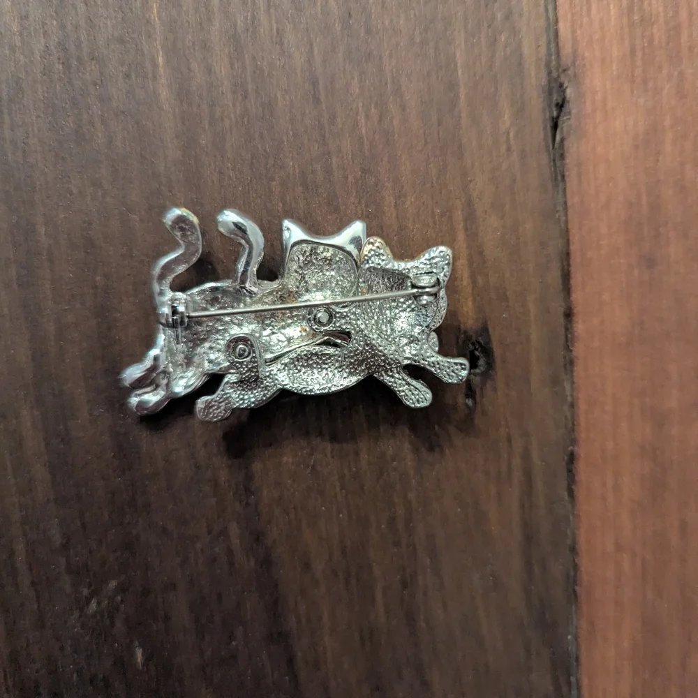 Vintage‎ Cat Brooch Pin